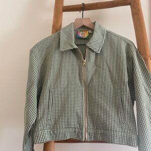 Big Bud Press Green Gingham Women's Jacket